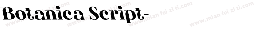 Botanica Script字体转换